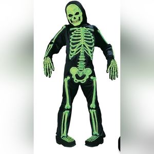 Halloween costume, kid's glow skeleton, brand Spirit Halloween great condition